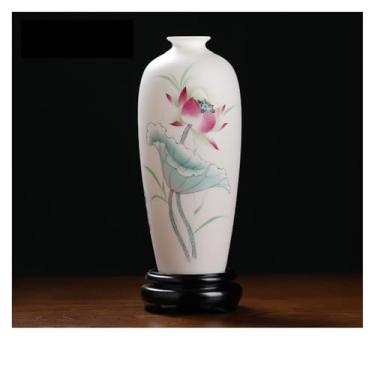 Imagem de Vaso de flores estilo chinês vaso de cerâmica ornamentos sala de estar prateleira decoração vasos de flores