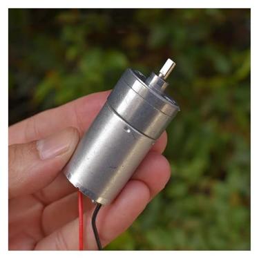 Imagem de DC 6 V 300 RPM velocidade lenta 25 mm 370 engrenagens motor de arranque eletrônico redutor caixa de engrenagens engrenagem proporção de redução 1: 20 dupla engrenagem acionamento grande torque