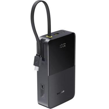 Imagem de PowerBank Baseus Turbo Bipow 2 Pro com Display Digital e Cabo Embutido 20.000mah 22.5w Cor Preto-Unissex