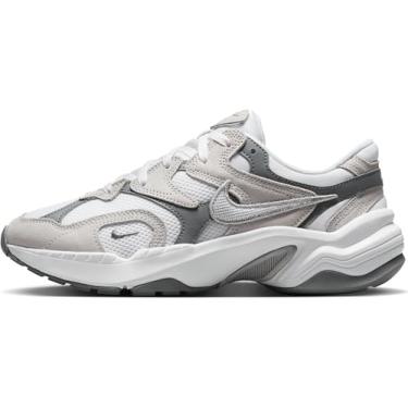 Imagem de Nike Tênis feminino AL8, branco/prata metálico, cinza fumê e preto, 34