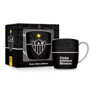 Imagem de Caneca de Porcelana 300ml - Atlético Mineiro 2 - Brasfoot