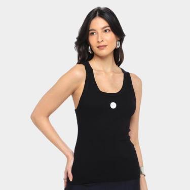 Imagem de Regata Colcci Canelada Feminina, Preto, G