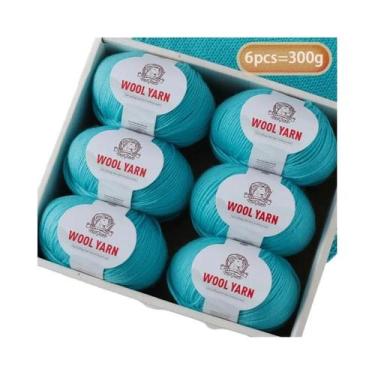 Imagem de Fio De Lã De Alpaca Médio-Fino 300g 90% Lã 10% Poliéster Para Tricô De