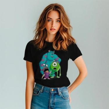 Imagem de Camisa Camiseta Feminina Monstros SA Animação Disney Pixar Algodão Con