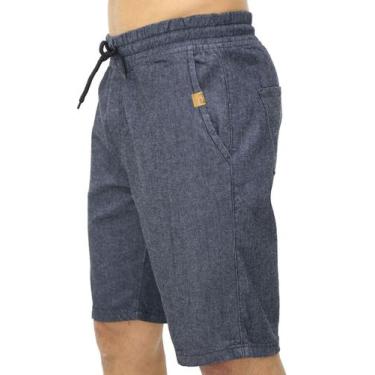 Imagem de Bermuda Masculina Cargo Jeans Com Elástico - Ekcess Jeans, Preto, GG