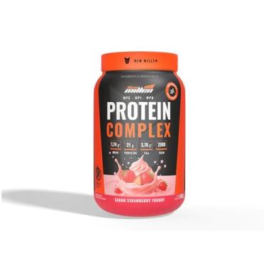Imagem de Protein Complex 900g Pote Whey Protein Morango - New Millen