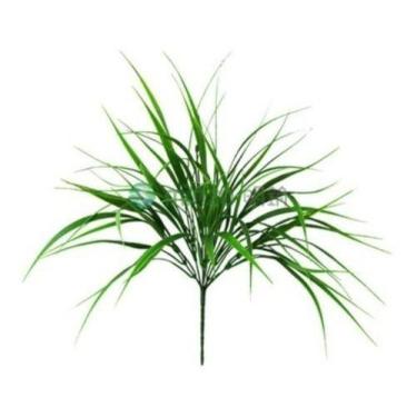 Imagem de 2 Folhagem Artificial Pendente Capim 45cm Decoraçao 3d Luxo - CASA3D D