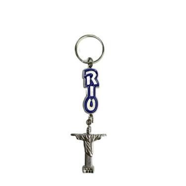Imagem de Chaveiro Metal Chaves Personalizado Lembrança Rio de Janeiro Corcovado