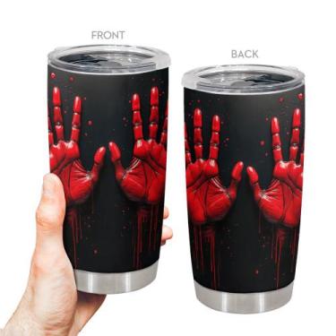 Imagem de Copo de viagem Oasisdream 600ml em aço inoxidável com impressão manual