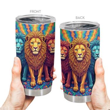 Imagem de Caneca de café Tumbler Oasisdream 600mL de aço inoxidável
