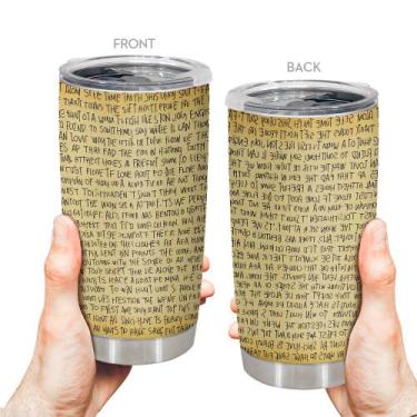 Imagem de Caneca de café de aço inoxidável Travel Tumbler Oasisdream 600ml