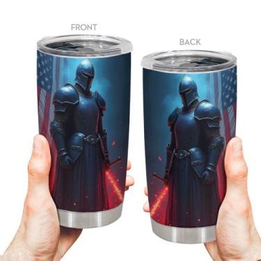 Imagem de Caneca de aço inoxidável Travel Tumbler Oasisdream 600ml