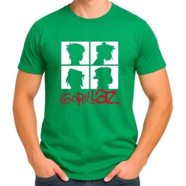 Imagem de Camisa Camiseta de Algodão Masculina Feminina Unissex Banda GorillazZ 