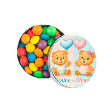 Imagem de Latinha Lembrancinha Personalizada Chá de Revelação