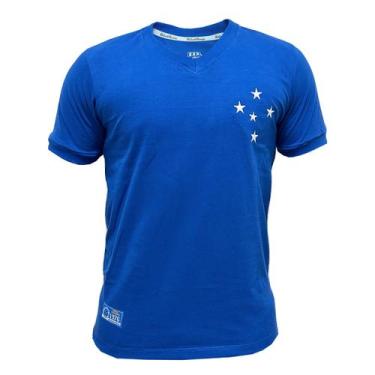 Imagem de Camisa Cruzeiro Retro 1976 Libertadores - Masculino, P, Azul