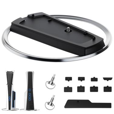 Imagem de OLCLSS Suporte Vertical para PS5 Pro, Slim e Digital/Disco - Base Antiderrapante, Design Antiponta, Parafuso Seguro, Acessórios Compatíveis Com Modelos PlayStation 5