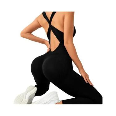 Imagem de Macacão De Ginástica Sem Costura Para Mulheres, Leggings De Yoga, Roup