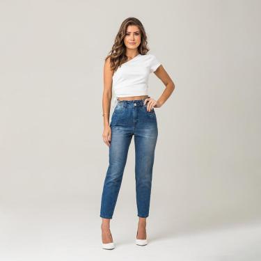 Imagem de Calça Jeans Feminina Skinny Cintura Alta Clochard Disparate-Feminino