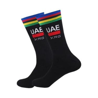 Imagem de Meias Unissex Para Ciclismo, Meias Brancas Leves De Malha Para Adultos