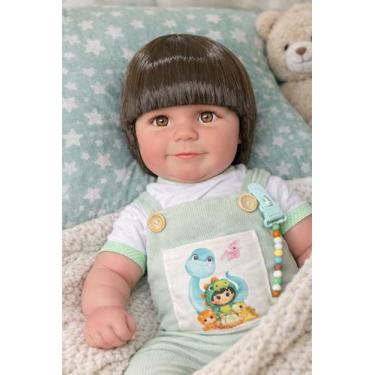 Imagem de Bebê Reborn Matheus Realista 52cm Versão Dinossauro - Mundo Kids