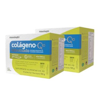 Imagem de Kit 2 Colágeno Verisol Sachês Limão Siciliano 30x5g + Q10 Maxinutri