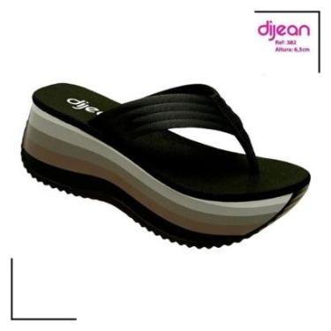 Imagem de Tamanco Feminino Dijean Ultra Leve Conforto Macio Anabela - Rose - 37-Feminino