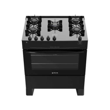 Imagem de Fogao 5 Bocas Atlas de Piso Automático com Mesa de Vidro Forno Grande 