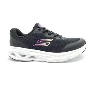 Imagem de Tênis Skechers Feminino 129826, Preto, Branco, 34