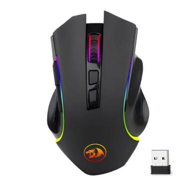 Imagem de Mouse Gamer Sem Fio Redragon Griffin - 8000dpi - 6 Botões - Ergonômico