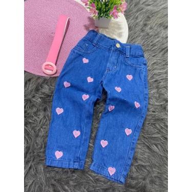 Imagem de Calça Jeans Infantil Coração - JOANINHA BABY, 10 ANOS