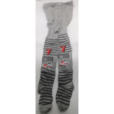 Imagem de Meia Calça Infantil Grossa Minino com Estampa Inverno Proteção Frio - 