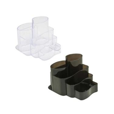 Imagem de Porta Lápis e Objetos Dello Color 7 Divisões, Cristal