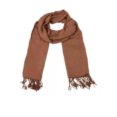 Imagem de Cachecol Echarpe Pashmina Lenço Xale Manta Lisa Moda - Loja da Índia, 