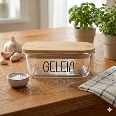 Imagem de Pote Hermético Vidro (370 ml) Geleia - Casa Vitá, Geleia