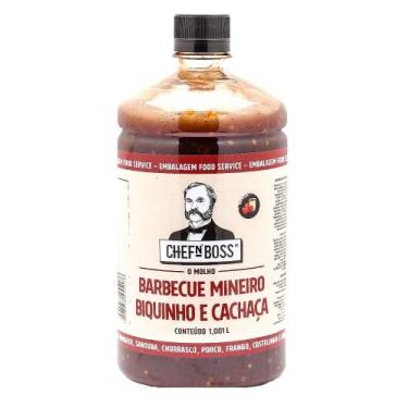 Imagem de Molho Barbecue Mineiro com Pimenta Biquinho e Cachaça 1L - Chef n boss