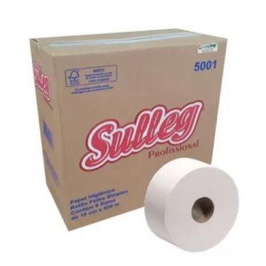 Imagem de Papel Higiênico Rolão  Sulleg 10cmx300m Caixa C/ 8 Rolos