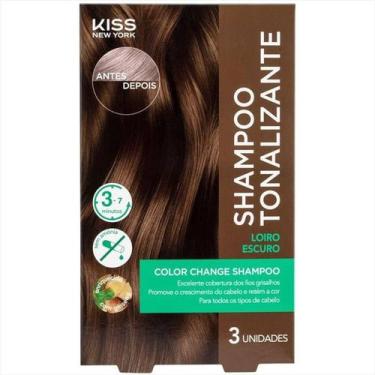Imagem de Kiss NY Shampoo Tonalizante Loiro Escuro - Kiss New York