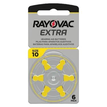 Imagem de Pilha Auditiva Tamanho 10 Rayovac Advanced Active 6 Unidades