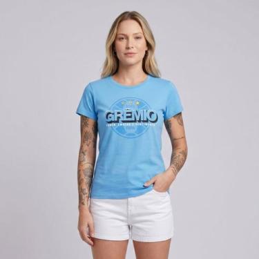 Imagem de Camisa Grêmio Classic Feminina Azul - Surf Center, GG