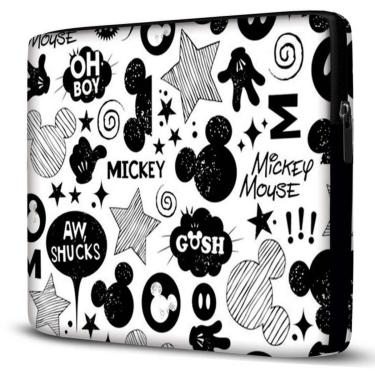 Imagem de Capa para Notebook Mickey 15.6 À 17 Polegadas Com Bolso Branco-Feminino