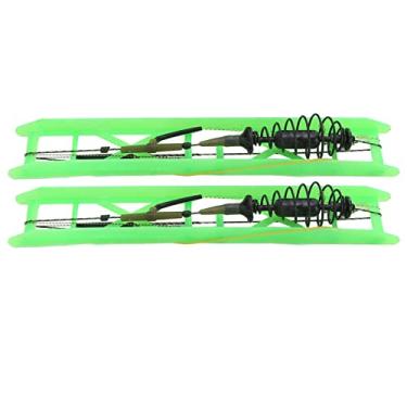 Imagem de Isca de isca de peixe isca armadilha, isca de aço carbono durável isca de mola em linha para pesca(50g)