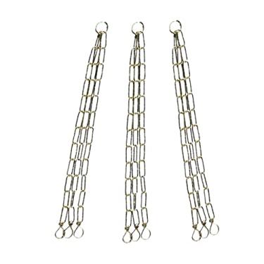 Imagem de Kit 3 Corrente de Vaso Dourado De Metal Kit Suspenso Para Pendurar Planta Nutriplan