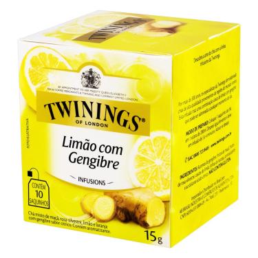 Imagem de Chá Twinings Misto Limão e Gengibre 15g - caixa com 10 unid 
