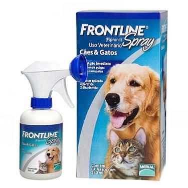 Imagem de Antipulgas E Carrapatos p/ Cães/gatos Frontline Spray 250ml