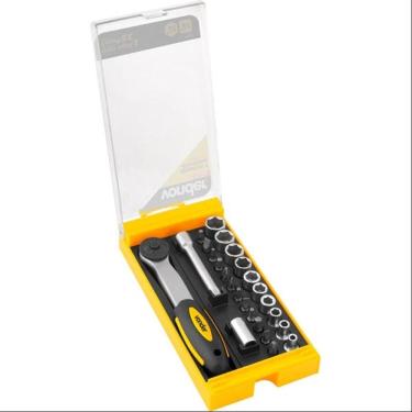 Imagem de Jogo Soquete Sextavado 1/4 04a13mm 25 peças Vonder