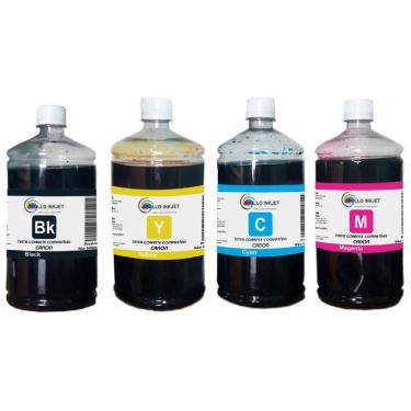 Imagem de Kit 6 Litros Tinta Genérica APOLLO INKJET P/ Impressora Brother Mfc-j6510dw/ Dcp