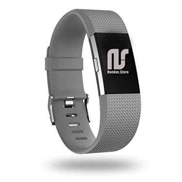 Imagem de Pulseiras unissex para Fitbit Charge 2 - Pulseira de substituição - Nandos-Store (Cinza)