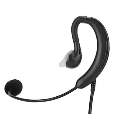 Imagem de Fone de ouvido central de atendimento, fone de ouvido de um lado com gancho de ouvido USB atendimento ao cliente fones de ouvido operador de comunicação com microfone suporta ajuste de volume para Skype, caixa de chamada profissional, chamada de rede VOIP