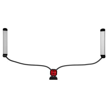 Imagem de Fotodiox Selfie Starlite Stix TT Kit de monitor de luz de mesa 125 Vlog - Luzes LED reguláveis bicolores com braços de 125 cm para videoconferência, jogos, maquiagem, YouTube, transmissão de vídeo ao vivo e muito mais
