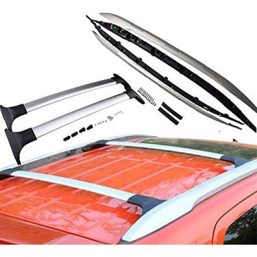 Imagem de UDP 4 peças barras transversais de alumínio prata barras transversais bagagens trilho de teto adequado para Ford Ecosport 2013-2020
